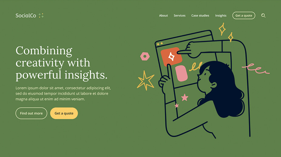 Thumbnail for Illustrative brand example